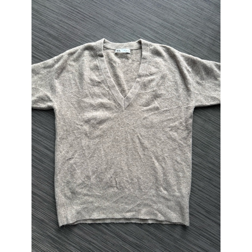 ZARA OVERSIZED KNIT SWEATER - Picture 8 of 13